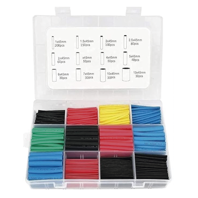 [PST-C04-002] 850 Tubos Termoencogibles (Termofit) 2:1, de 12 Diferentes Medidas