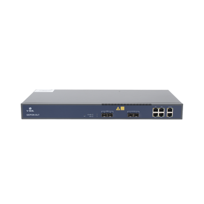 OLT de 2 puertos EPON con 6 puertos Uplink (4 puertos Gigabit Ethernet + 2 puertos Gigabit Ethernet SFP/SFP+) / hasta 128 ONUS
