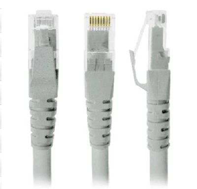 Cable de Red - Cat5e, 2 Mts, RJ-45, RJ-45, 100  cobre, Macho/Macho, contactos c/baño de oro, Gris, 497141 BROBOTIX