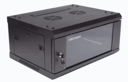 Gabinete para Montaje en Pared - Piso / Puerta de Cristal Templado / Cuerpo Fijo / 4 Unidades de Rack / 19" / Fabricado en Acero