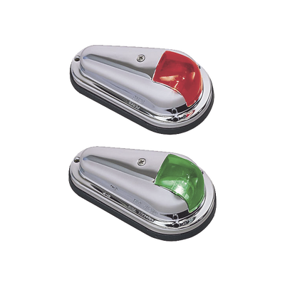 Set de Luces de Navegación Verticales con Carcasa de Acero Inoxidable Pulido para Todo Tipo de Embarcación Menores de 12 Metros