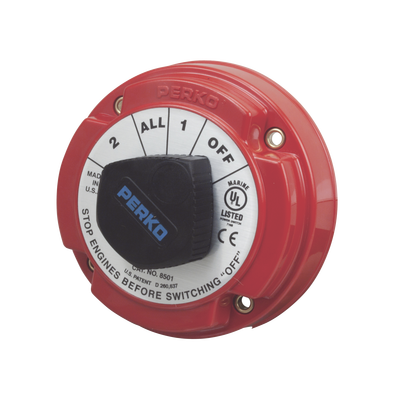 Switch Selector de Batería de Servicio Mediano, para Sistemas Eléctricos Marinos