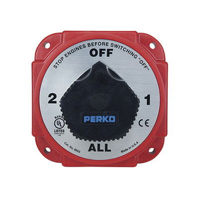 Switch Selector de Batería y Alternador de Servicio Pesado, para Sistemas Eléctricos Marinos