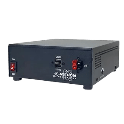 [SS25AP] Fuente de Alimentación Conmutada, Salida Pico de 25A a 13.8Vdc, Polos de Alimentación del Panel Frontal, 2 Puertos USB: 5,2 V,