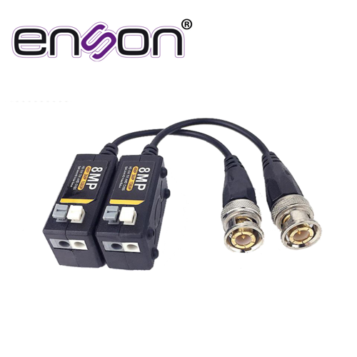Transceptor pasivo hd enson ens-vt500 ahd/tvi/cvi push-in soporta resoluciones 720p 960p 1080p 3mp 4mp 5mp y 8 mp