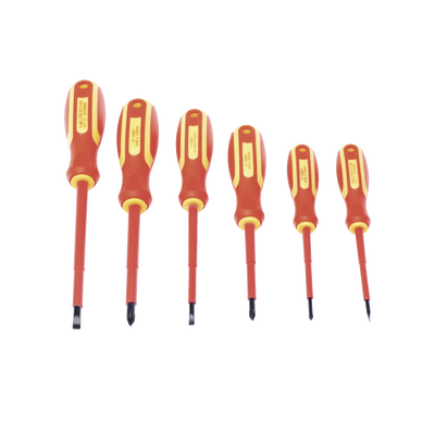 Juego de 6 desarmadores Aislados Bicolor 1000v  