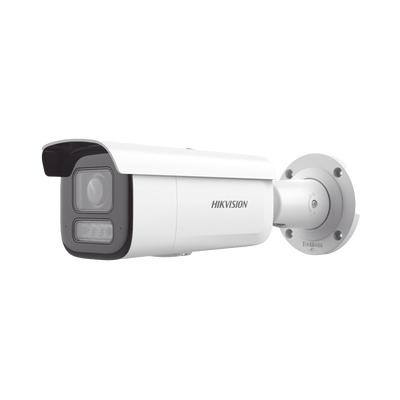 [DS-2CD2643G2-LIZS2U] [Dual Light + 2 Micrófonos Integrados] Bala IP 4 Megapixel / Lente Mot. 2.8 a 12 mm / 60 mts Luz Blanca + 60 mts IR / ACUSENSE / Exterior IP67 / IK10 / WDR 120 dB / PoE+ / ONVIF / Alarmas I/O / Micro SD / Metal / ACUSEARCH
