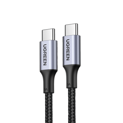 [70429] Cable USB-C a USB-C | 2 Metros | Carga Rápida de hasta 100W | Transferencia de datos 480 Mbps | PD3.0 | QC4.0/3.0/2.0 | FPC | AFC | Protección Integrada| Caja de Aluminio | Nylon Trenzado | Amplia Compatibilidad | Color Negro.