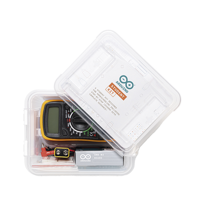 [AKX-00025] Arduino Student Kit,,Es un completo recurso multilenguaje de aprendizaje diseñado para enseñar los fundamentos de electrónica y programación a estudiantes de 11 años en adelante, sin necesidad de experiencia previa