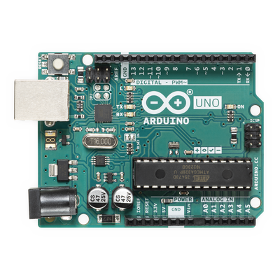 Arduino UNO REV3 / Una gran herramienta para iniciar en el mundo de la electrónica y la programación,  Chip reemplazable,  Adaptador para batería 9v