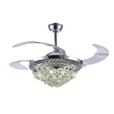 [JLV-041] Ventilador de Techo con Luminario LED de  110 V CA 50/60 Hz /  88 W /4500 Lm / 6500 - 4 000 - 2 700 K /3 Tonos de Luz / 1075 mm / 6 Velocidades /No Dimeable.