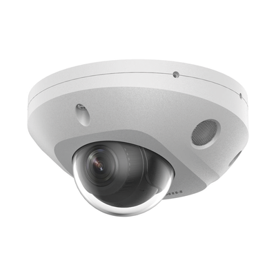 [Dual Light + 2 Micrófonos Integrados] Mini Domo IP 4 Megapixel / Lente 2.8 mm / 30 mts Luz Blanca + 30 mts IR / ACUSENSE / Exterior IP67 / IK8 /  WDR 120 dB / PoE / ONVIF / MicroSD / ACUSEARCH