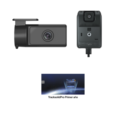 [JC261CI03P] KIT Dashcam con sistema de control ADAS (asistencia de manejo) y Camara de cabina (CI03) / Multiples alarmas /Comunicación dos vías / ideal para flotas vehiculares / Facil instalacio / Incluye primer año de plataforma TrackSolidPro
