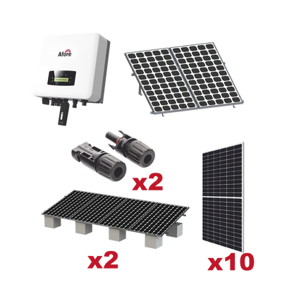 [HNS5000TLKIT1] Kit Solar Interconexion  / 5kW  220Vca / Inversor AFORE / Montaje Incluido  