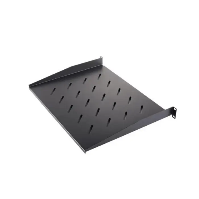 Charola para Soportar Equipos en Rack de 19" / Profundidad de 34 Cm / Color Negro / 1 U Rack