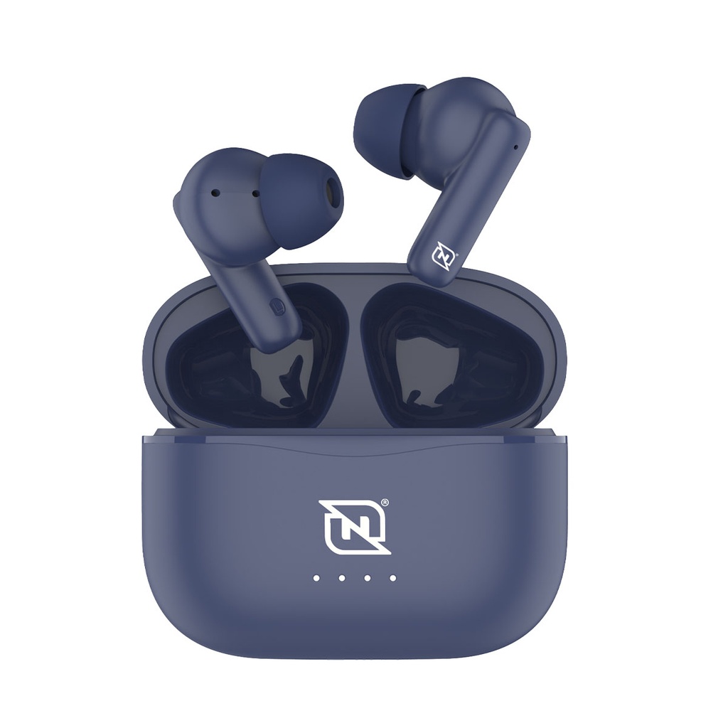 AUDIFONOS IN-EAR NTWS-103 BLUETOOTH 5.3 TWS SUPER BASS MANOS LIBRES HASTA 5 HRS DE DURACIÓN - 4 INDICADORES DE CARGA EN DOCK, AZUL