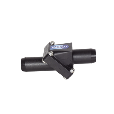 Válvula anti retorno en linea para mangueras de 1 pulgadas.