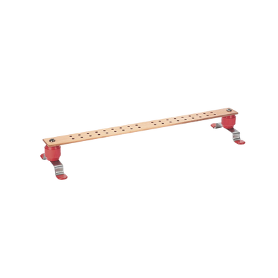 Barra de Conexión a Tierra StructuredGround™ para Telecomunicaciones y Centro de Datos, de 1/4" Grosor X 2" Ancho X 24" Largo.