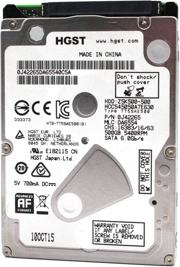 Disco Duro Genérico - 500 GB, SATA 3.5 Pulgadas, 5400RPM