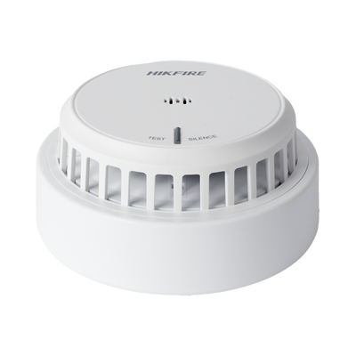 [HF-S2] (HikFire) Detector de Humo Óptico Hikvision / Tecnología Avanzada de Detección de Incendios / Alarma Temprana y Fiabilidad Certificada / Soporta Salida de Alarma