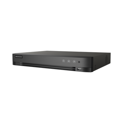 DVR 8 Canales TurboHD + 8 Canales IP / 8 Megapixel (4K) / Acusense (Evita Falsas Alarmas) / Audio por Coaxitron / 1 Bahía de Disco Duro / H.265+ 