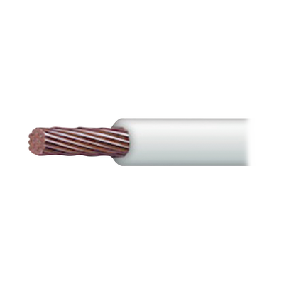 [SLY-304-WHT/100] ( SSLU13 ) Cable Eléctrico 10 awg  color blanco,Conductor de cobre suave cableado. Aislamiento de PVC, autoextinguible. BOBINA 100 MTS  