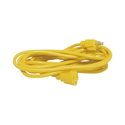 Extensión Eléctrica de Uso Rudo Aterrizada 15 metros / 127 V CA 10 A Máximo / Color Amarillo.