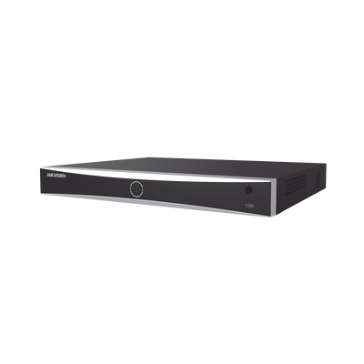 [DS-7616NXI-K2] NVR 12 Megapixel (4K) / 16 canales IP / AcuSense (Evita Falsas Alarmas) / Reconocimiento Facial / 2 Bahías de Disco Duro / HDMI en 4K / Sin Puertos PoE+ / Alarmas I/O