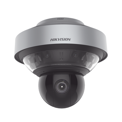 [DS-2DP8A440IXG-LEF/416(F0)(B)] Domo PanoVu series / Vista Panorámica 180° / 4 Lentes de 4 Megapixel + PTZ 4 Megapixel de 40X Zoom / Posicionamiento 3D / IP67 / IK10 / WDR 120 dB / EIS / Autoseguimiento / 250 mts IR / 36 VCD