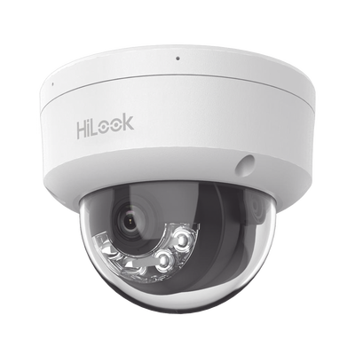 [IPC-D140HA-U] HiLook Series / Domo IP de 4 Megapixel   / Lente 2.8 mm / 30 mts IR /  Micrófono Integrado / Exterior IP67 / PoE / WDR 120  / H.265+ / ONVIF