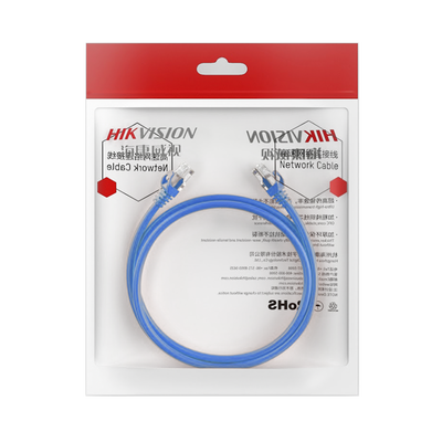 Cable de Parcheo (Patch Cord) / UTP / Cat. 6 (24 AWG) / 1 Metro / Color Azul / Ideal para PoE+ / Interior