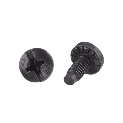 Tornillo de Unión a Tierra Con Formación de Rosca, #12-24 x 1/2, Color Negro, Bolsa de 100 Piezas