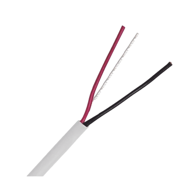 [LP218W/1000] Bobina de Cable 305 Metros: 2 x 18 AWG, Color Blanco, CM, Para Sistemas de Seguridad y Alarmas