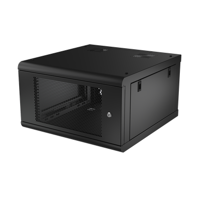 [SR-1906-GN2P] Gabinete de Pared con Puerta Perforada, 635mm de Profundidad, 6U Rack de 19'', Acero Reforzado