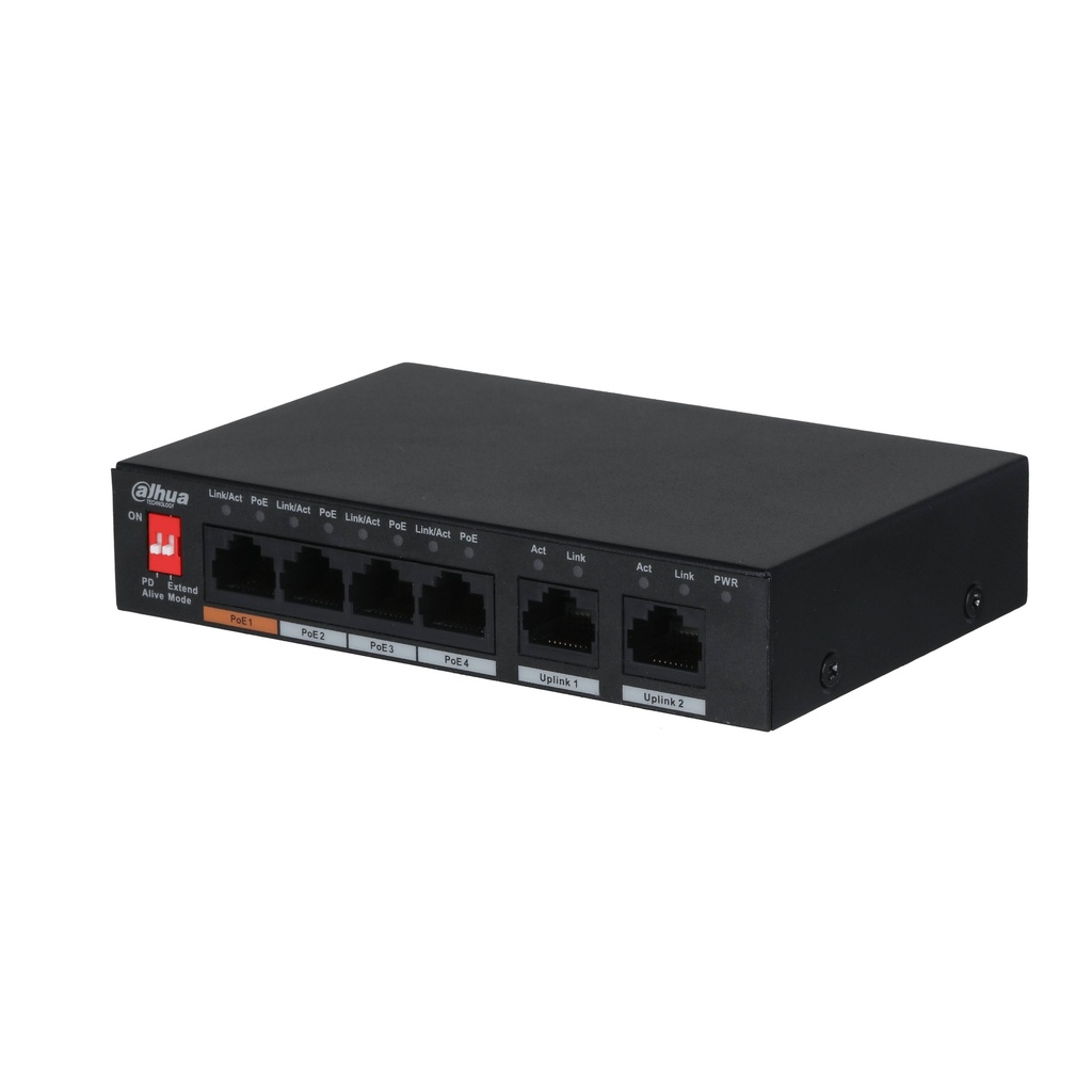 DAHUA PFS3006-4ET-60 SWITCH POE DE 6 PTO NB -