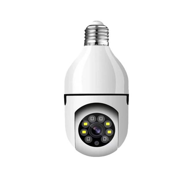 Cámara foco DBUGG DB-FF01 Esta cámara tipo domo te permitirá registrar diversos momentos. Cuenta con resolución de 2MP - DSe conecta a roseta E27