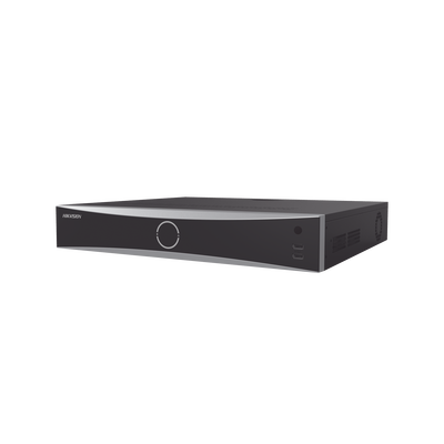 [DS-7716NXI-K4/16P] NVR 12 Megapixel (4K) / 16 canales IP / 16 Puertos PoE+ / AcuSense (Evita Falsas Alarmas) / Reconocimiento Facial / 4 Bahías de Disco Duro / Switch PoE 300 mts  / HDMI en 4K / Alarmas I/O