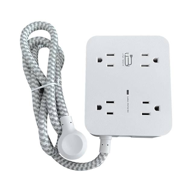 Tira multicontacto HN8U5WC2 - 8 tomas de corriente espaciadas. 2 USB A, 2 USB C