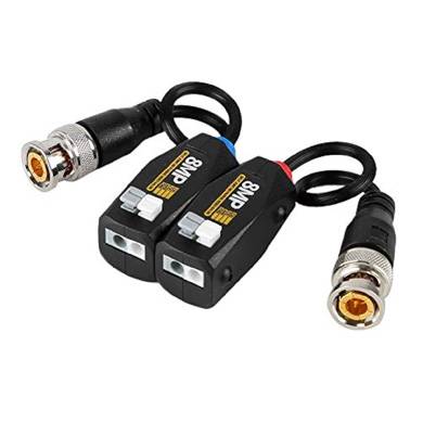 Par de Transceptores Pasivos - BNC CCTV VIDEO BALUN, soporta CVI/AHD/TVI/CVBS, Resolución de 720p a 8MP, UTP CAT5e, 6, 6e, c/TVS (supresor) BROBOTIX 6007471