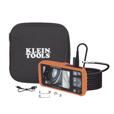 Dual Cámara Boroscopio Pro 5.5mm 720p USB-C/Wi-Fi, y LCD 4.3" a Color, Cuello de Cisne Blindado 10' (3m) con Imán y 6 LED´s. Batería Io-Li Recargable. Ideal en Industria Automotriz, Electricidad, HVAC, Plomería