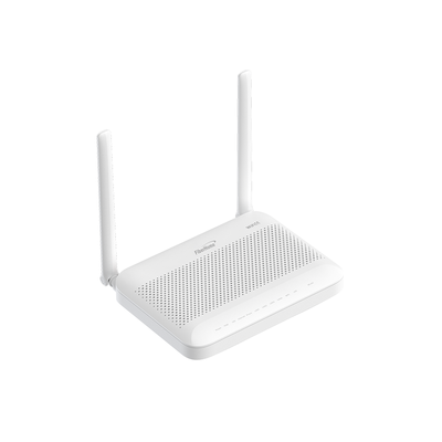 ONU GPON WiFi 6, 2.4/5 GHz, 4 puertos Gigabit + 1 POTS + 2 USB, conector SC/UPC