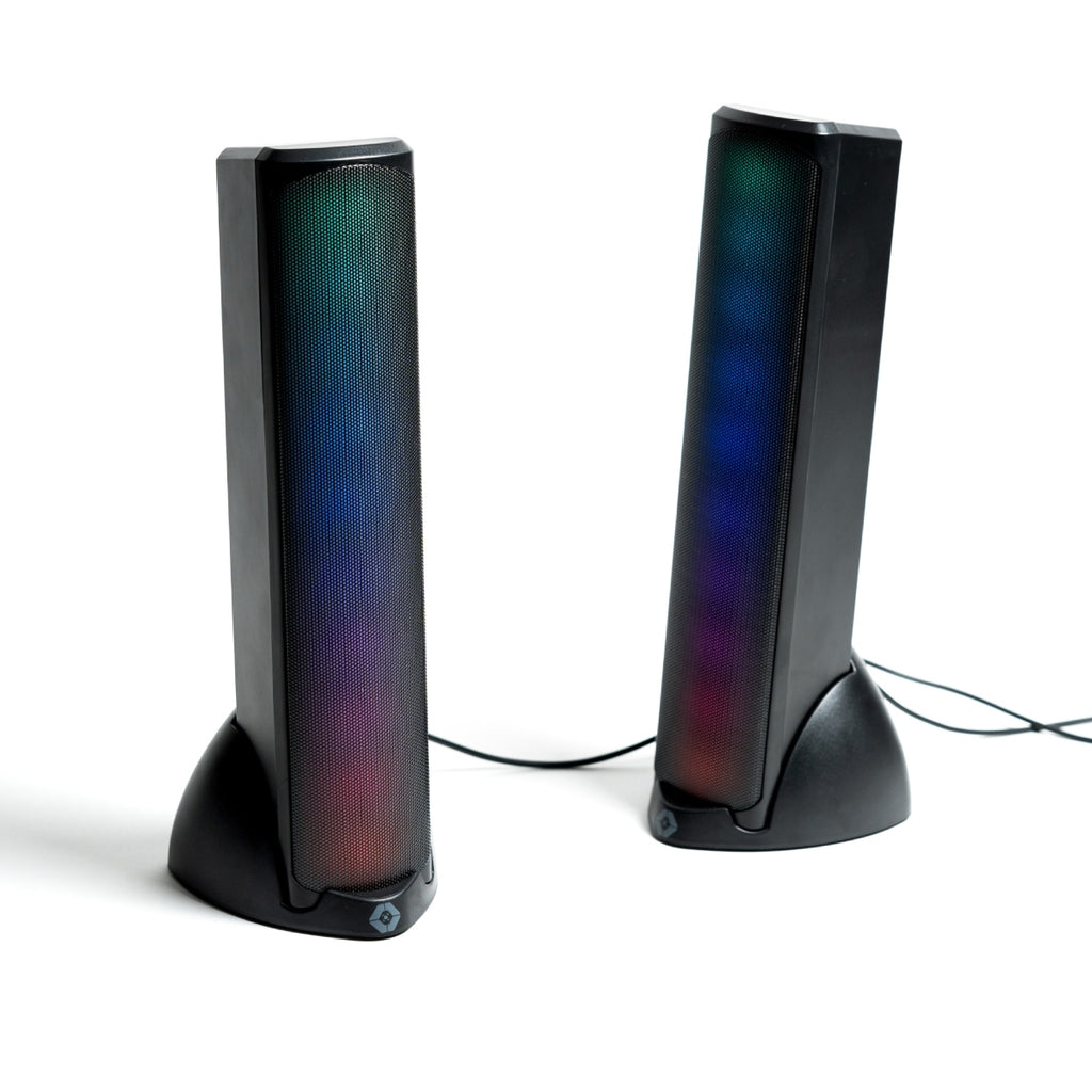 Bocinas Inalámbricas Gamer con Luz RGB - Sonido HQ Transmisión BT Aura | VORTRED -