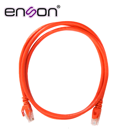 Patchcord utp enson p6012o cat6 120cm naranja serie epro 100-ii 100 por ciento cobre para mejor identificacion de soluciones en racks y gabinetes