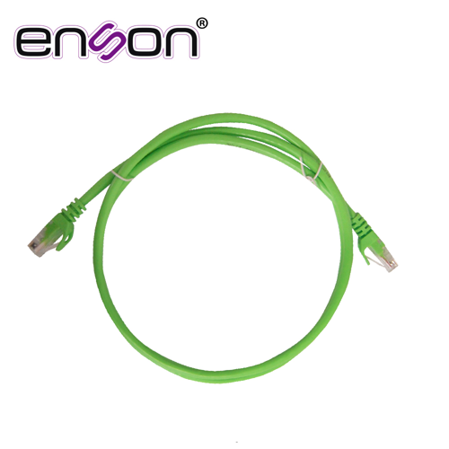 Patchcord utp enson p6012e cat6 120cm verde serie epro 100-ii 100 por ciento cobre para mejor identificacion de soluciones en racks y gabinetes