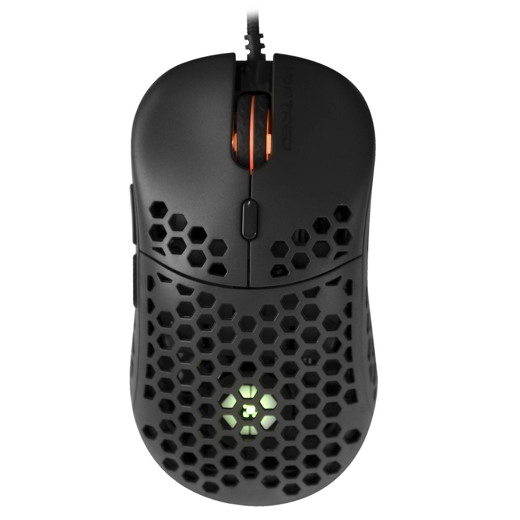 Mouse Gamer Ultraligero Anti-sudoración 12800 DPI Litebee Color Negro | VORTRED -