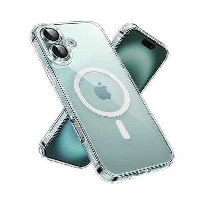 [45926] Funda protectora magnética transparente UGREEN Classy para iPhone 16 Plus (transparente)