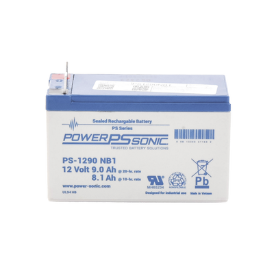 [PS-1290-NB1] Batería 12V, 9AH, Para Respaldo, Tecnologías AGM/VRLA, 5 Años Vida Útil, Terminales NB1, Reconocida UL 