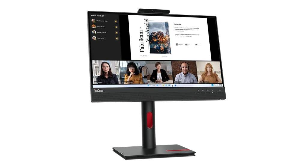 Monitor Lenovo TIO22 G5 - Pantalla 21.5 Pulgadas (1920x1080) Touch, HDMI, DisplayPort, Garantia 3 años con fabricante.