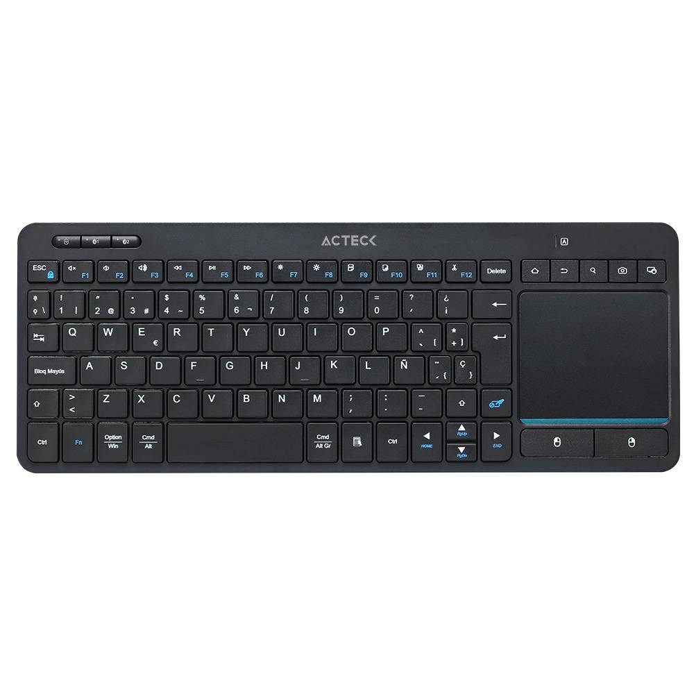 Teclado Inalámbrico Multidispositivos INSPIRE SMART TI707 Acteck Elite Series Teclado Multidispositivo Inalámbrico  2.4 MHz - 2 Modos BT Para Smart TV, Touc