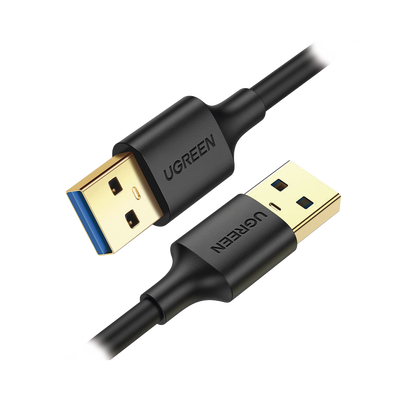 [10371] Cable USB-A 3.0 a  USB-A 3.0 / 2 Metros / Macho a Macho / Conector Niquelado / Núcleo de Cobre Estañado / Blindaje Múltiple / Velocidad 5Gbps / No Requiere Controlador / Compatible con USB2.0 Y USB 1.1